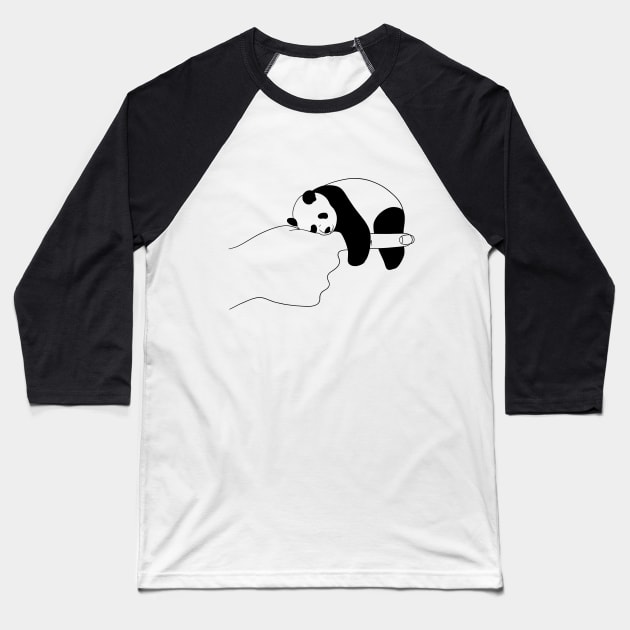 Pocket panda Baseball T-Shirt by Louis16art